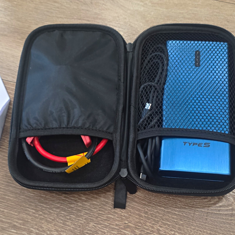 TYPE S AC56789 Jump Starter Portable Power Bank 10000mAh w/ Case Cables Manual